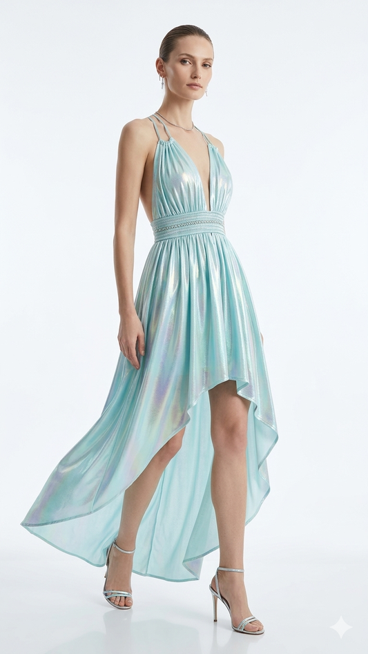 AMORE 26105 - Maxi Dress (Iridescent Polyester)
